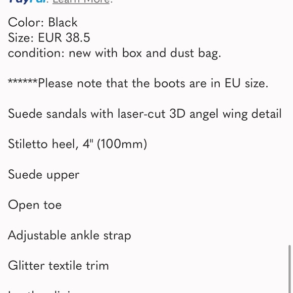 Sophia Webster Size 36 winged sandal - Picture 12 of 16